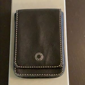 Coach Black Leather card/ business card Case